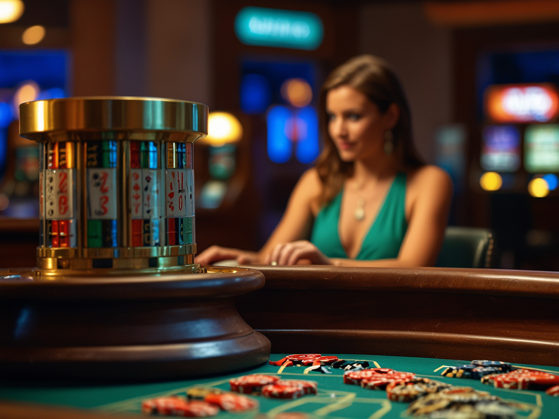 Diversi giochi da casinò su schermo