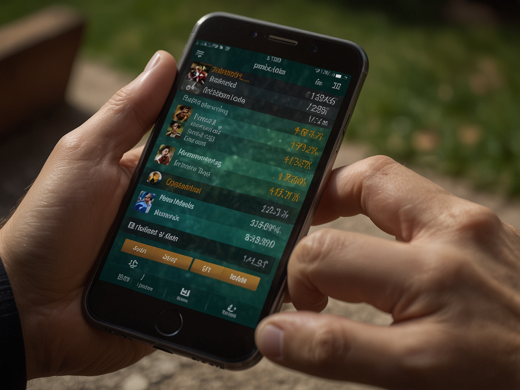 Interfaccia mobile SportItaliaBet